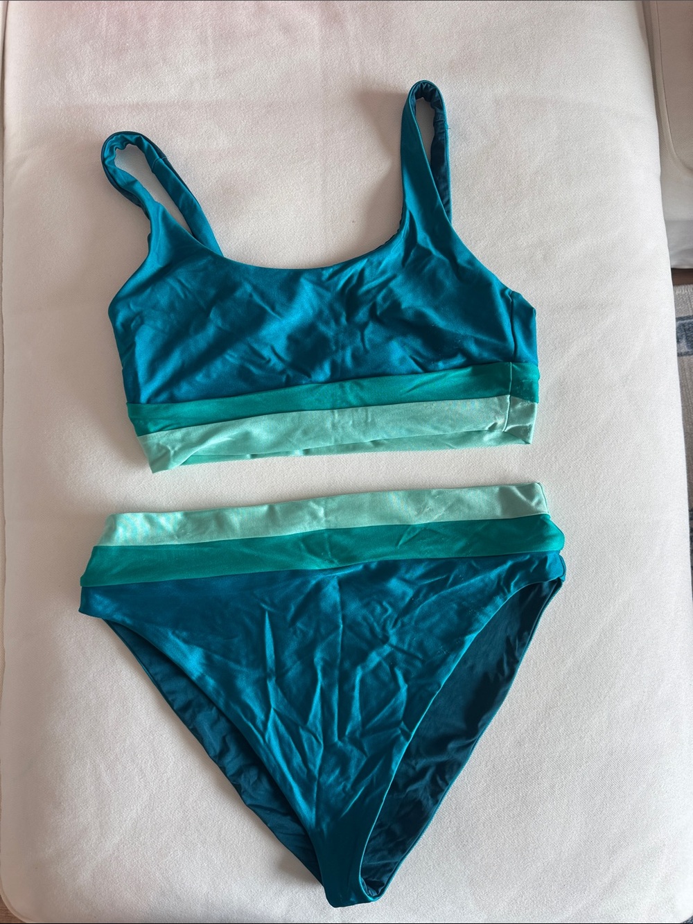 Beach Riot Teal Two-Piece Bikini